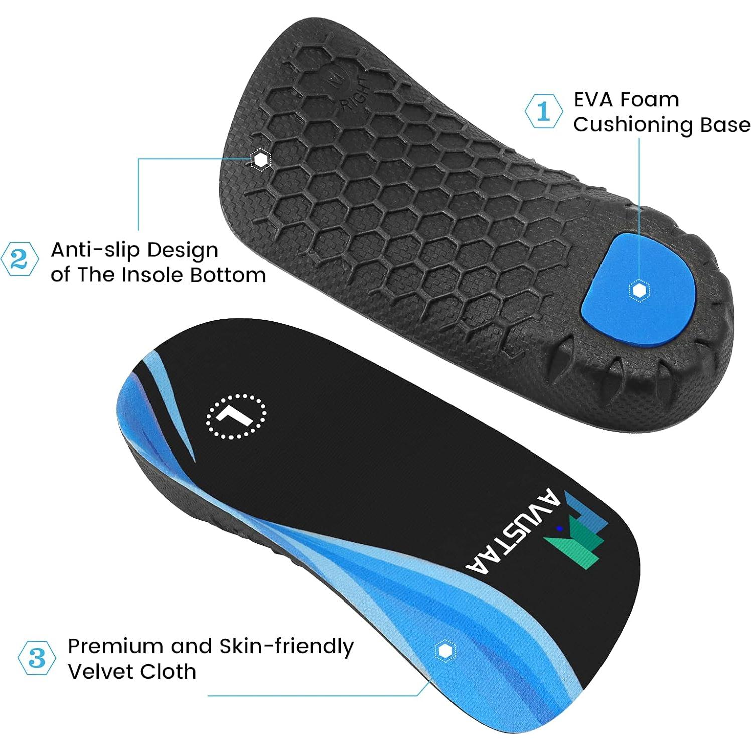 Plantillas ortopédicas 3/4 Avustaa para pies planos - Alivio fascitis