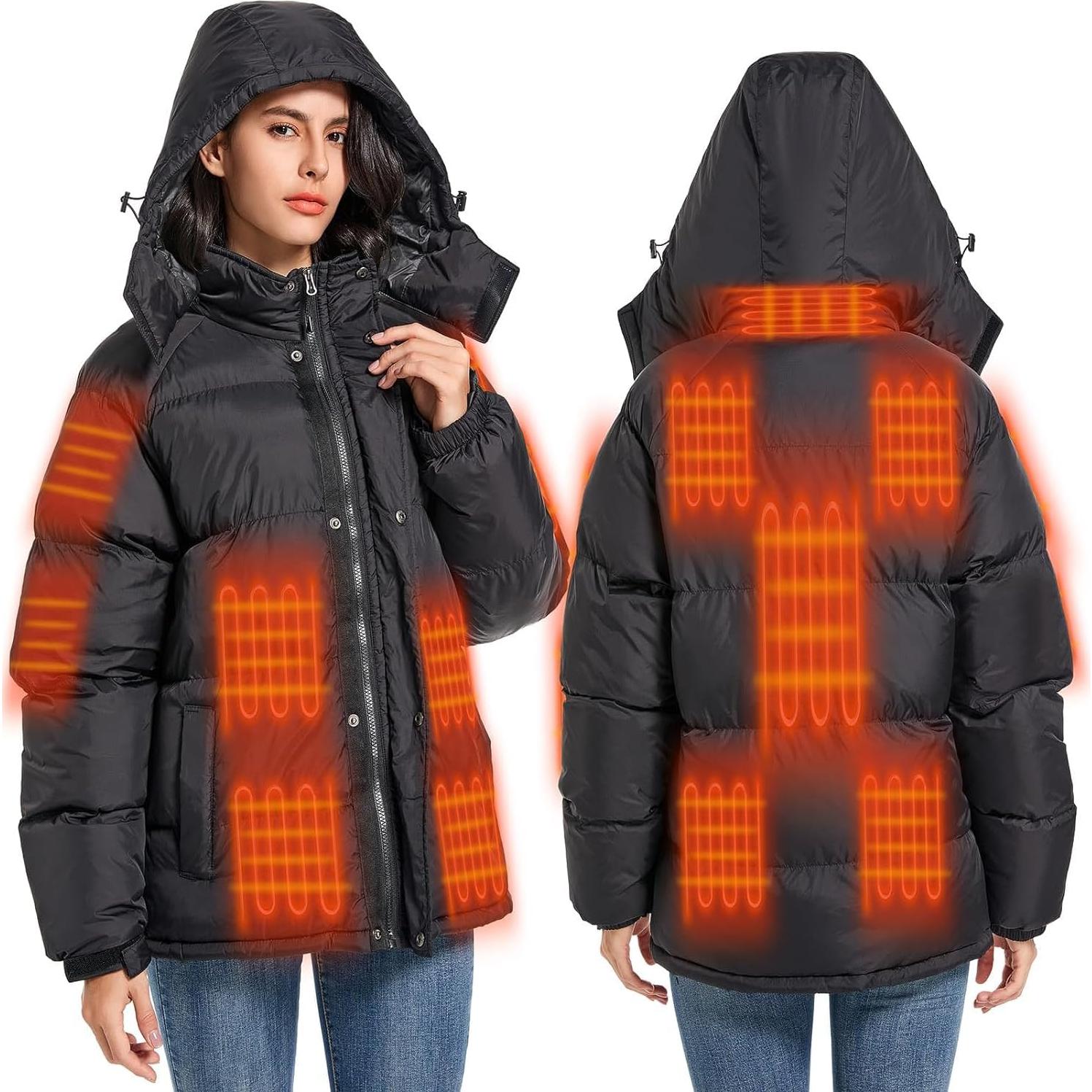 Abrigo Térmico Fylno DC-07 para Mujeres - 14 Zonas Calentamiento