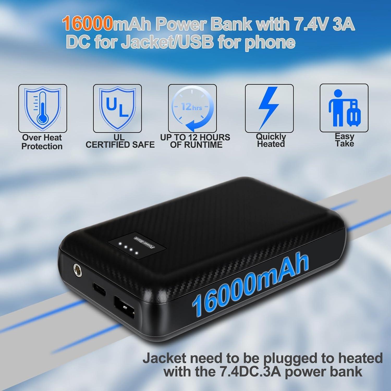 Abrigo Térmico Fylno DC-07 para Mujeres - 14 Zonas Calentamiento