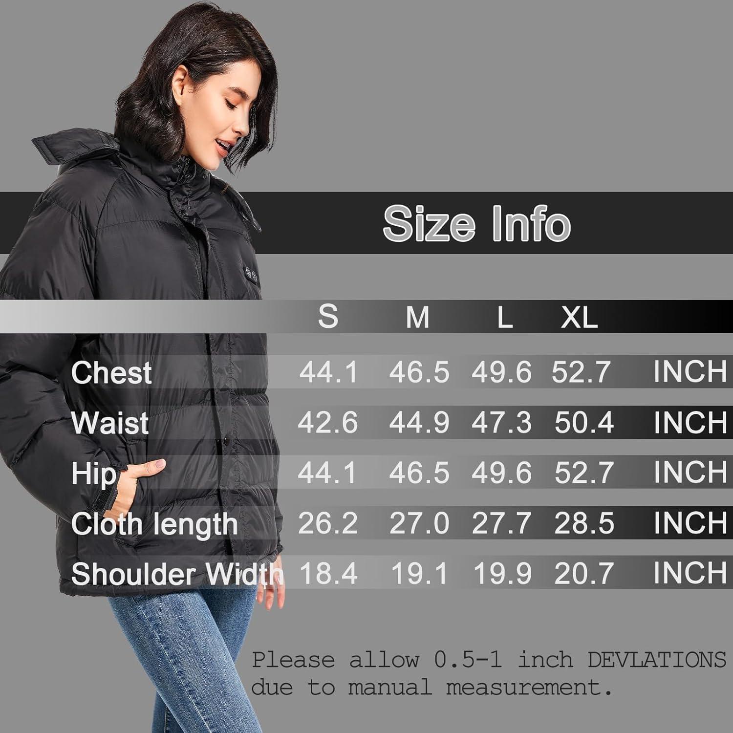 Abrigo Térmico Fylno DC-07 para Mujeres - 14 Zonas Calentamiento