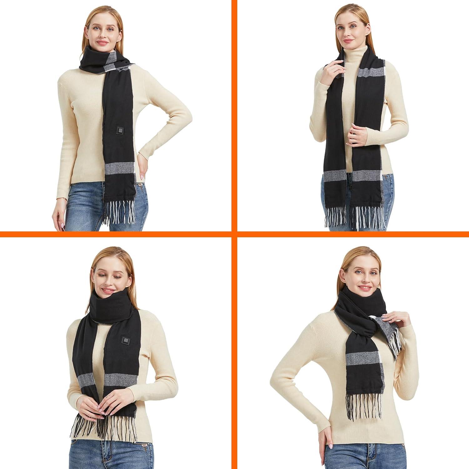 Bufanda Calentada Recargable Ejoy 180x35cm 3 Temperaturas