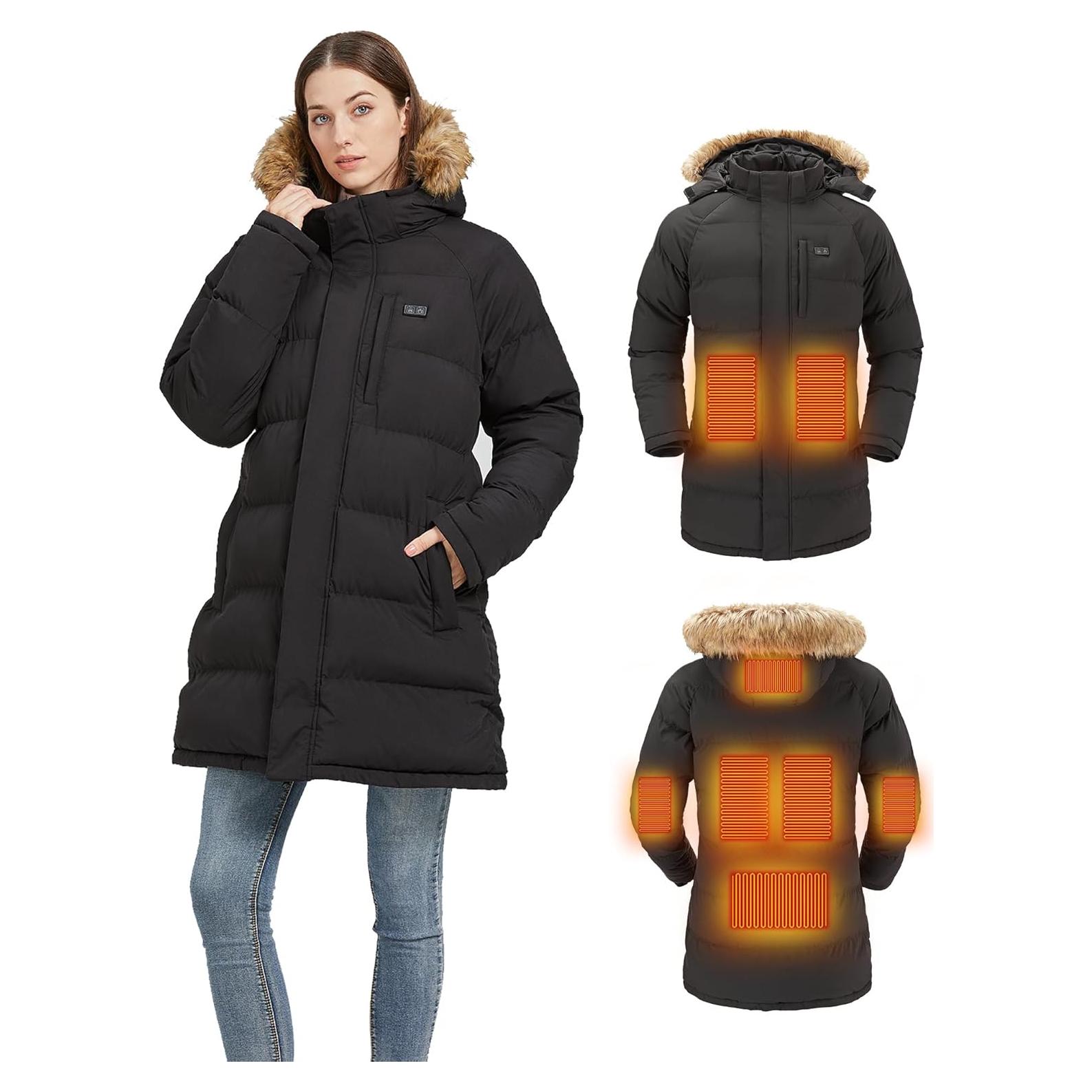 Chaqueta Calentada Windpost para Mujeres - 8 Zonas de Calor