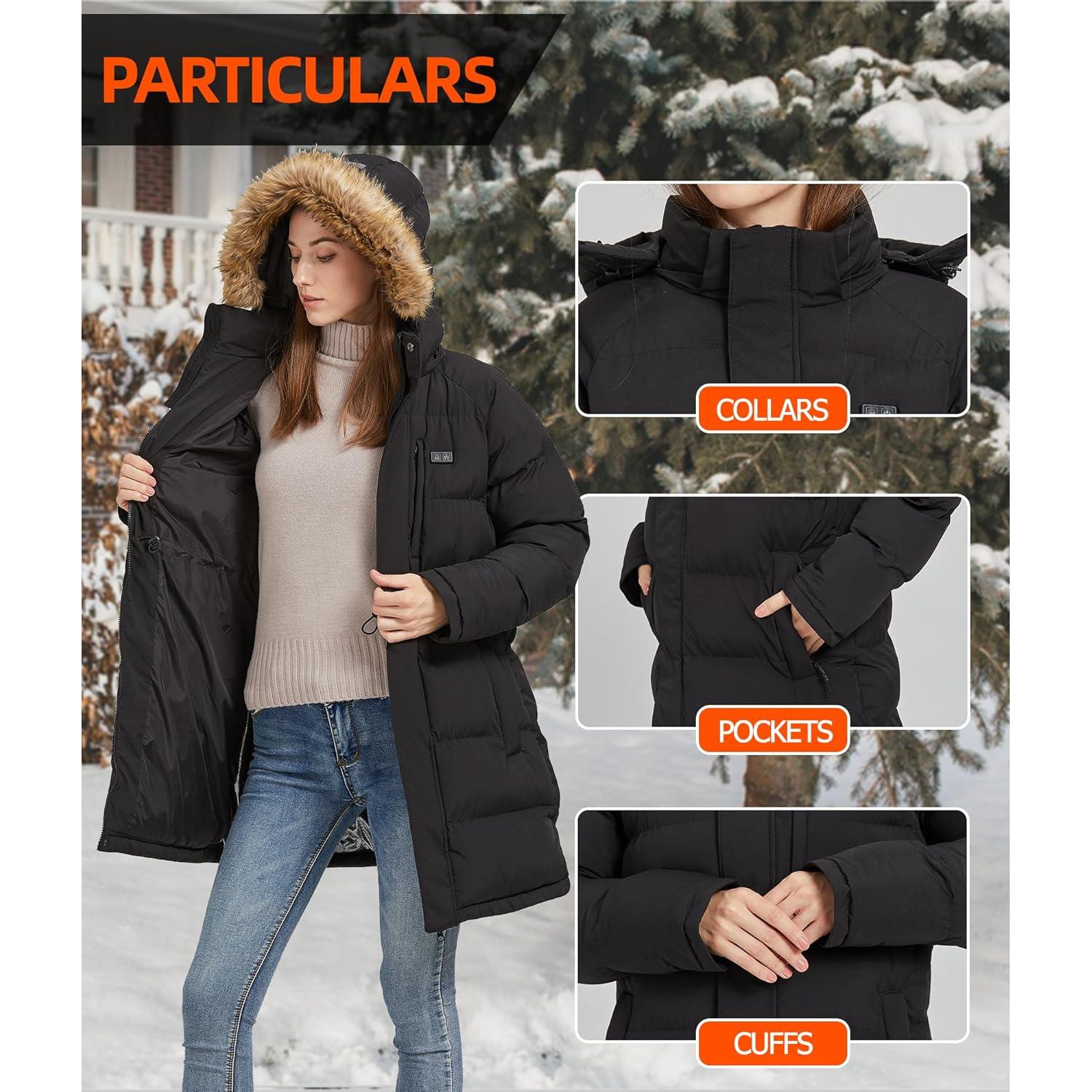 Chaqueta Calentada Windpost para Mujeres - 8 Zonas de Calor