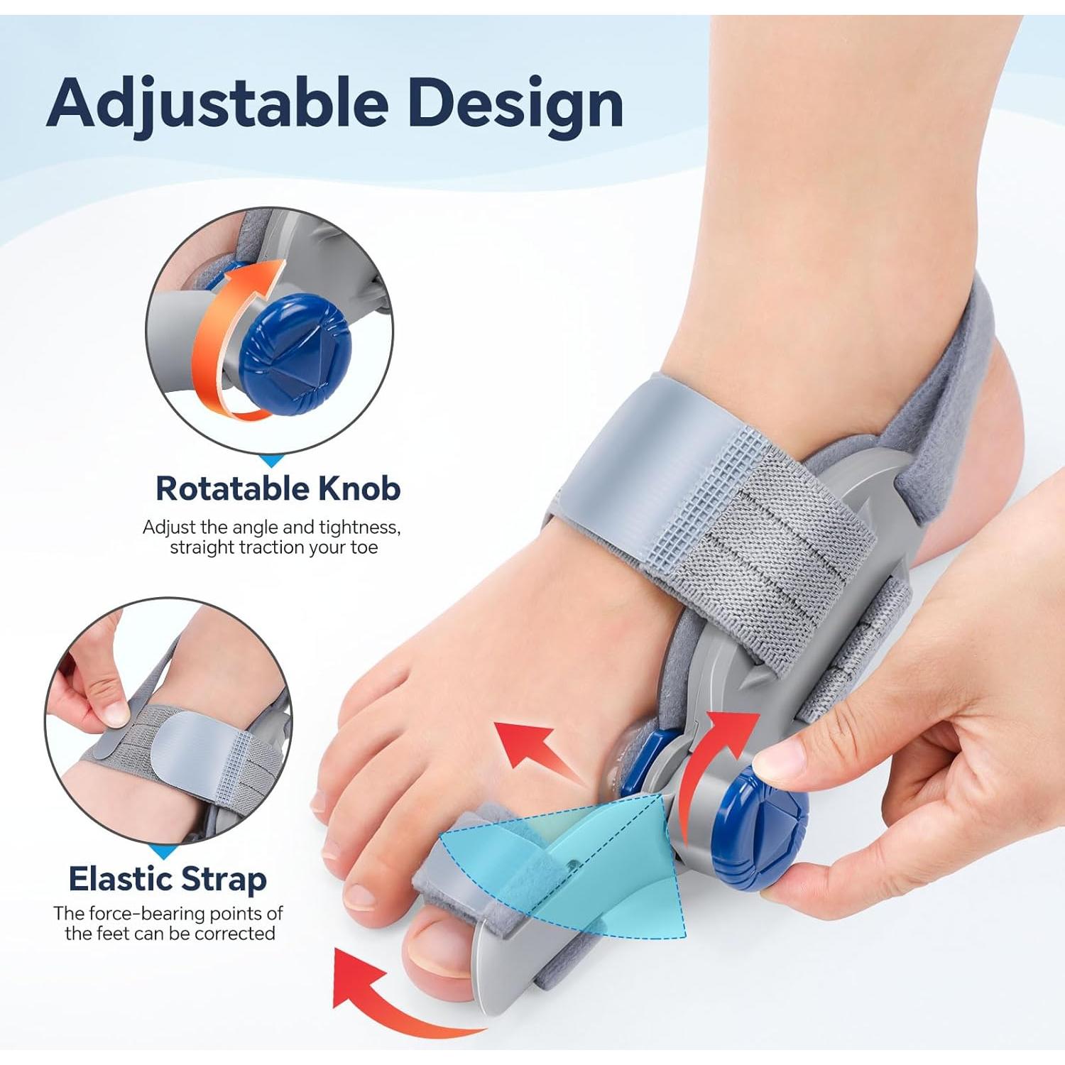 Corrector de Juanetes Ajustable ROHVEMJ - Alivio para Pies