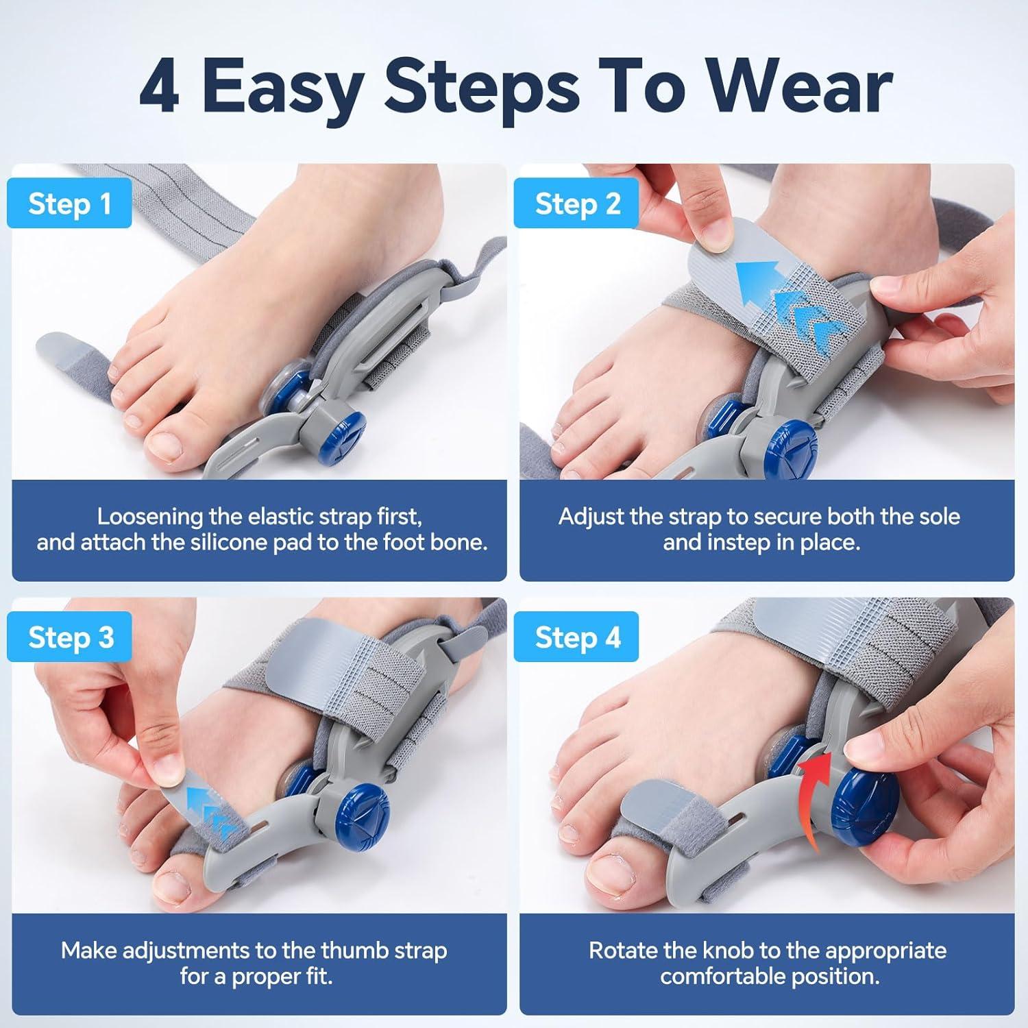 Corrector de Juanetes Ajustable ROHVEMJ - Alivio para Pies