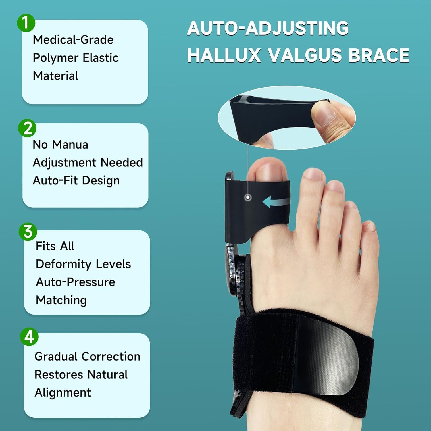 Corrector de Juanetes Kandwin BC-01-B para Alivio del Dolor