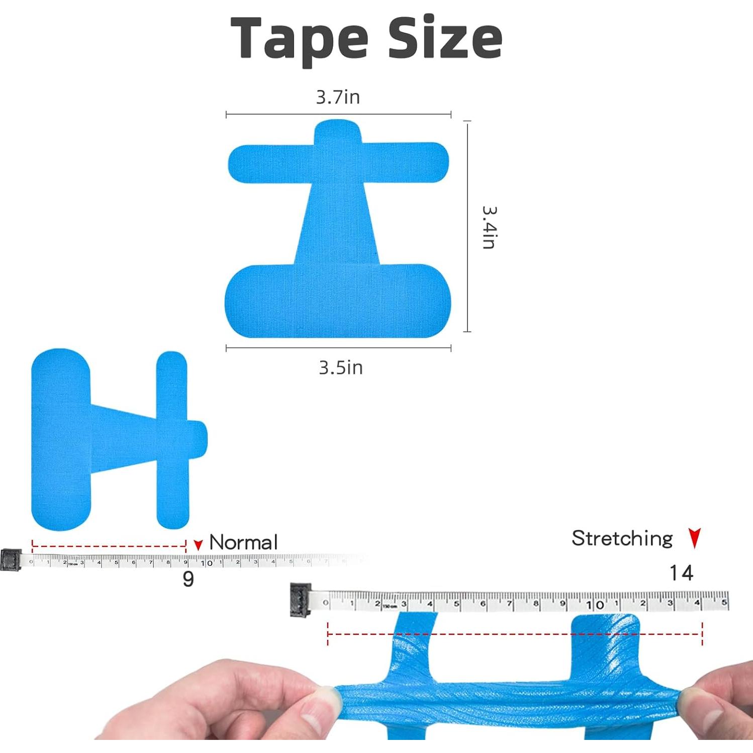 Cinta Kinesiológica Pre-cortada IEADEN para Juanetes 40 Pcs