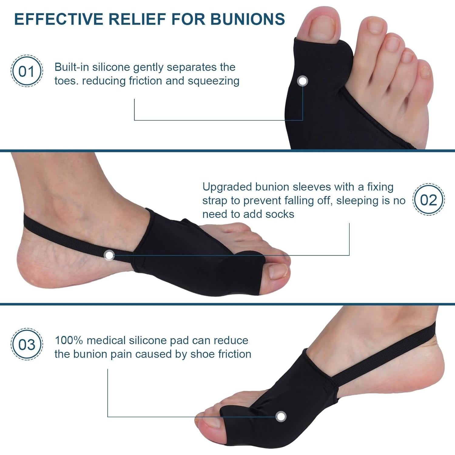 Corrector de Juanetes Mageeh para Mujeres y Hombres - Alivio Dolor Hallux Valgus