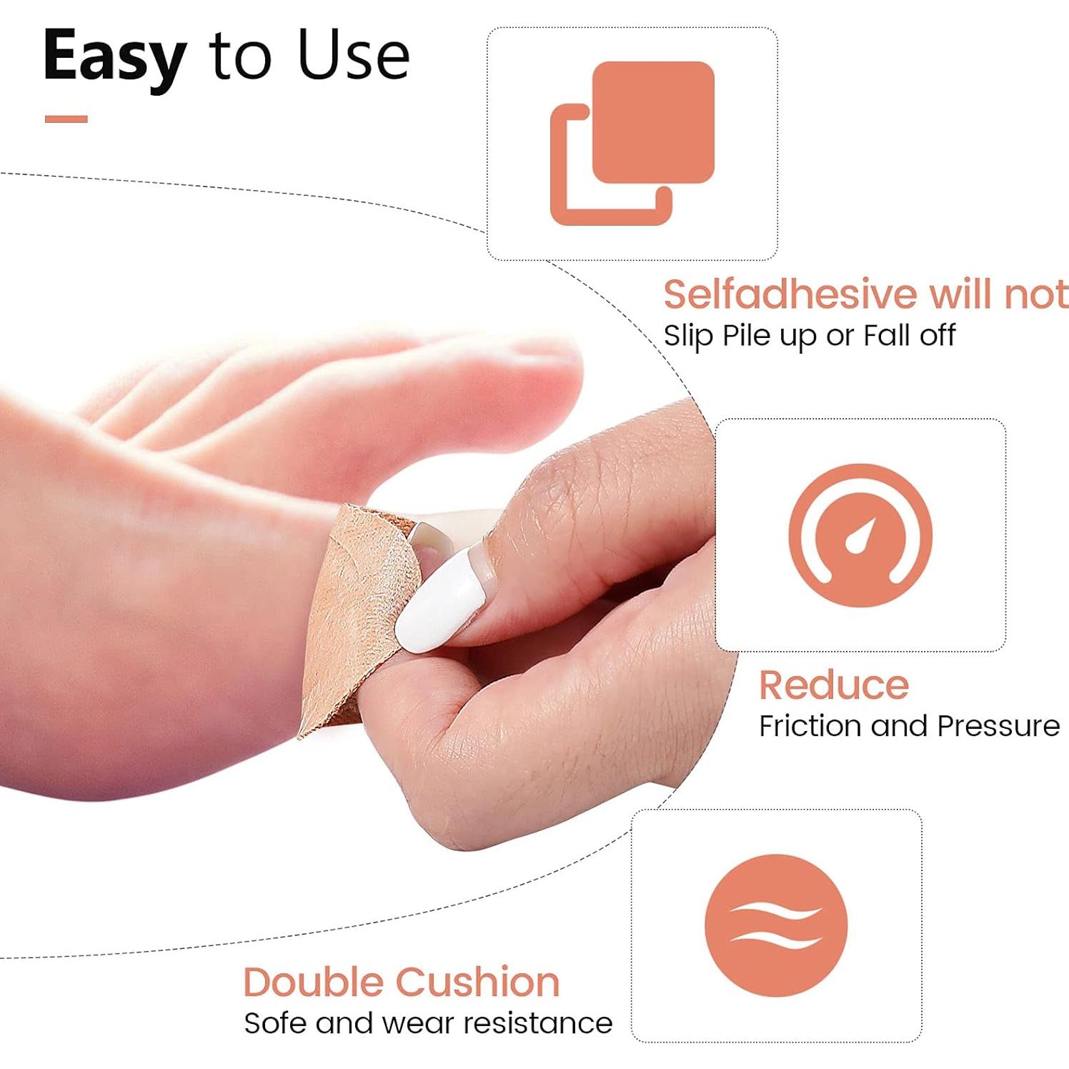 60 Almohadillas Autoadhesivas para Juanetes Nuanchu - Color Piel