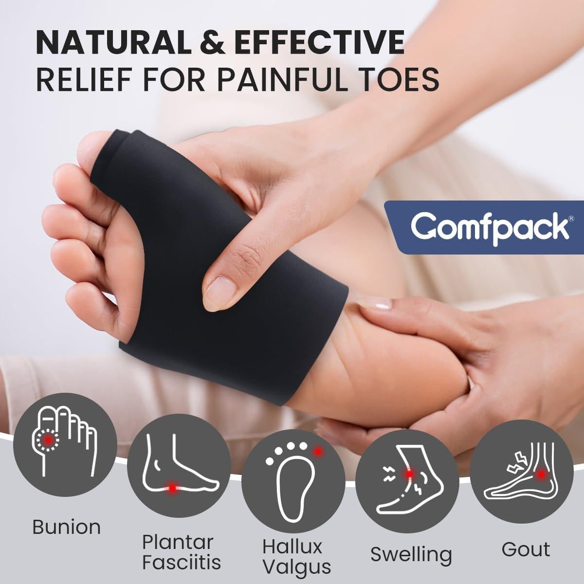 Compresa de Hielo para Pie Comfpack - Alivio Juanetes y Fascitis