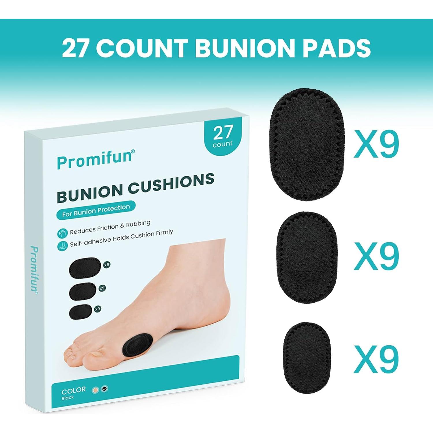 Almohadillas para Juanetes Promifun - 27 Cojines Autoadhesivos