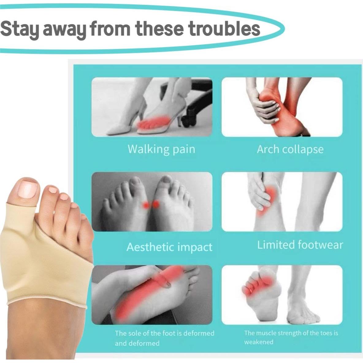 Cojines Correctores de Juanetes Eitonbu - Set de 4 Piezas