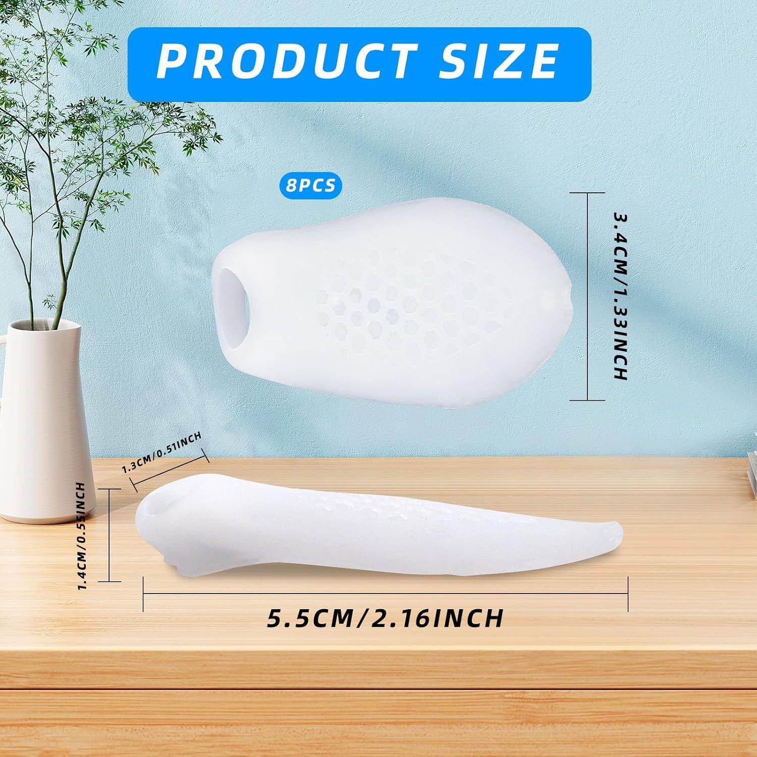 8 Piezas Corrector de Juanetes Asofelk con Separador Transpirable