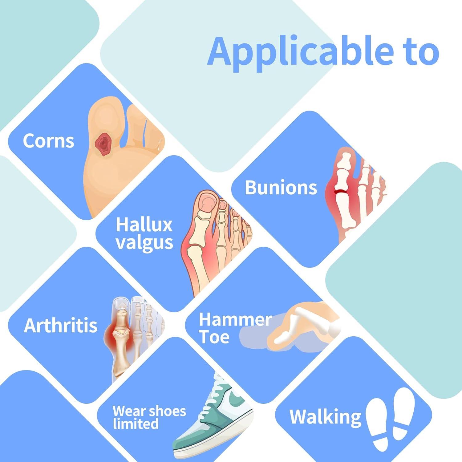 Corrector de Juanetes P70 POSEE - Calcetines Ajustables para Dedo Gordo