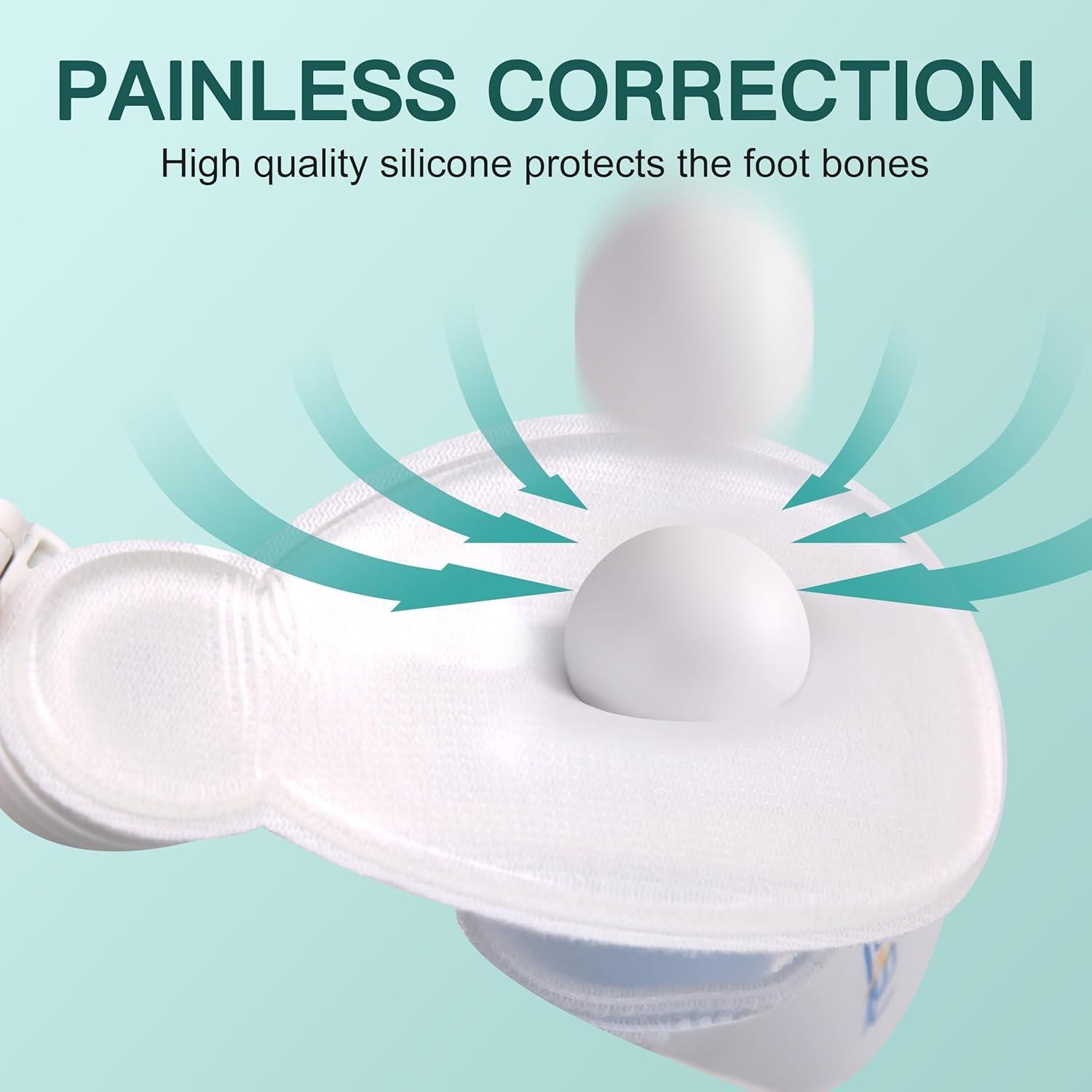 Corrector de Juanetes Blanco Shandong Bosu Ajustable Ortopédico