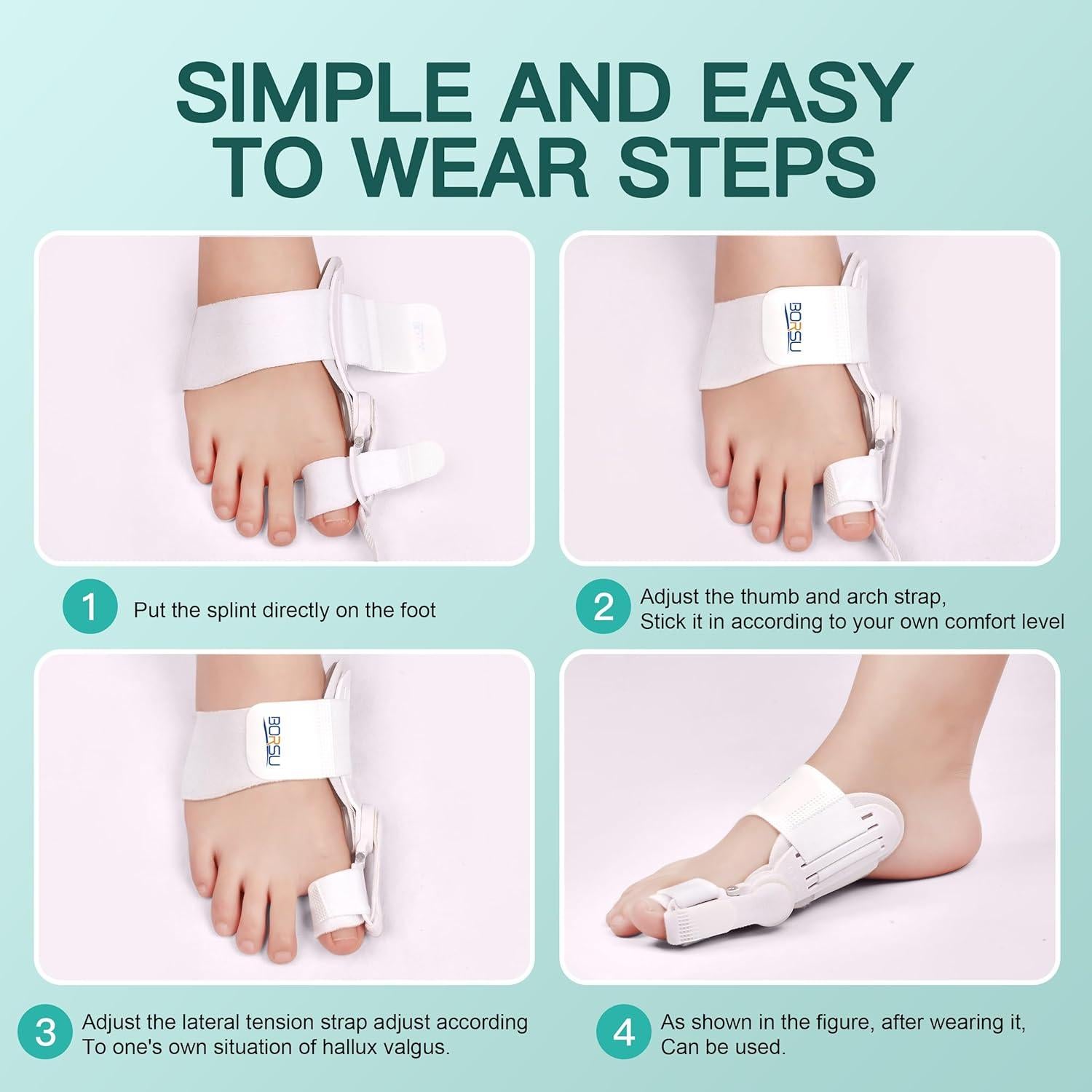 Corrector de Juanetes Blanco Shandong Bosu Ajustable Ortopédico