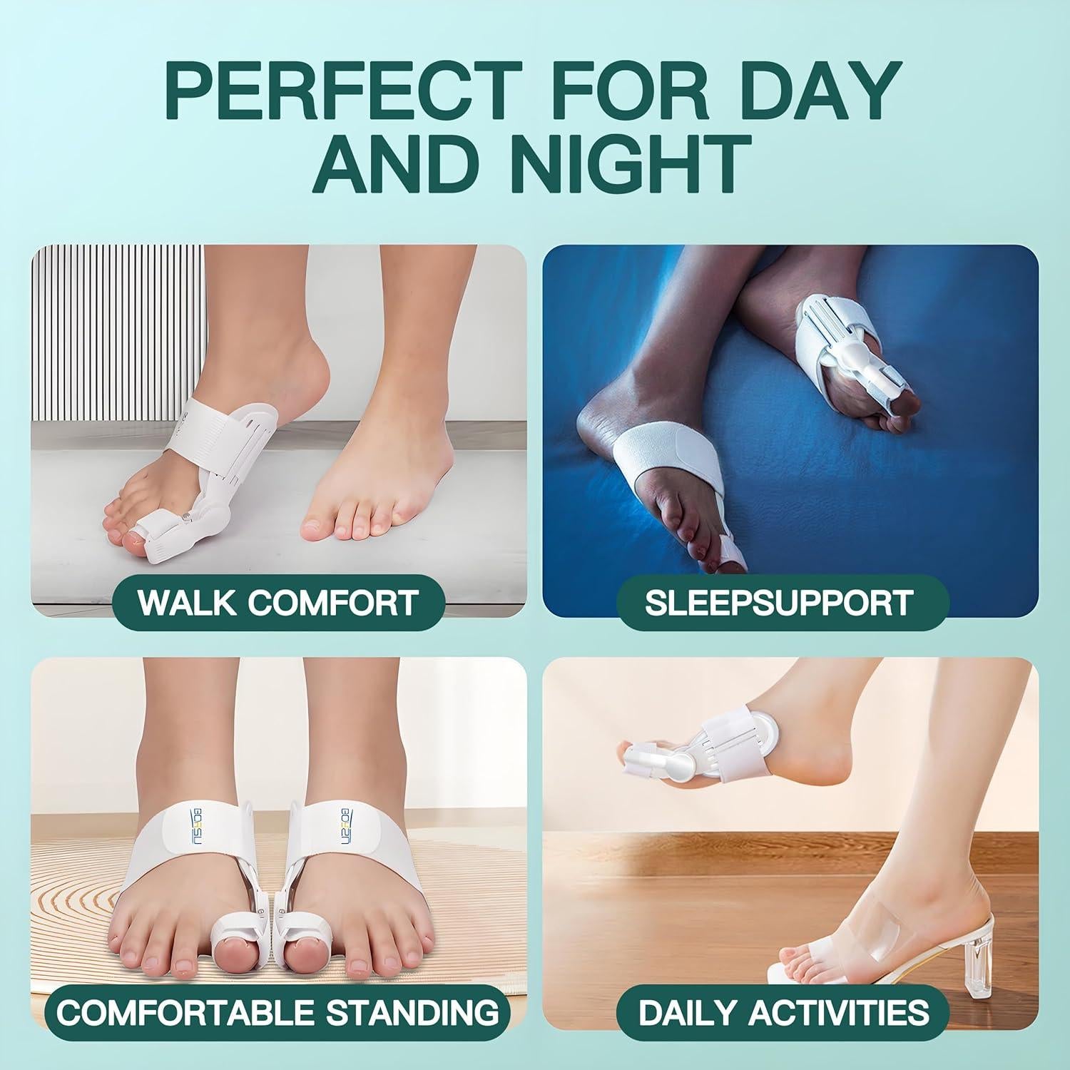 Corrector de Juanetes Blanco Shandong Bosu Ajustable Ortopédico