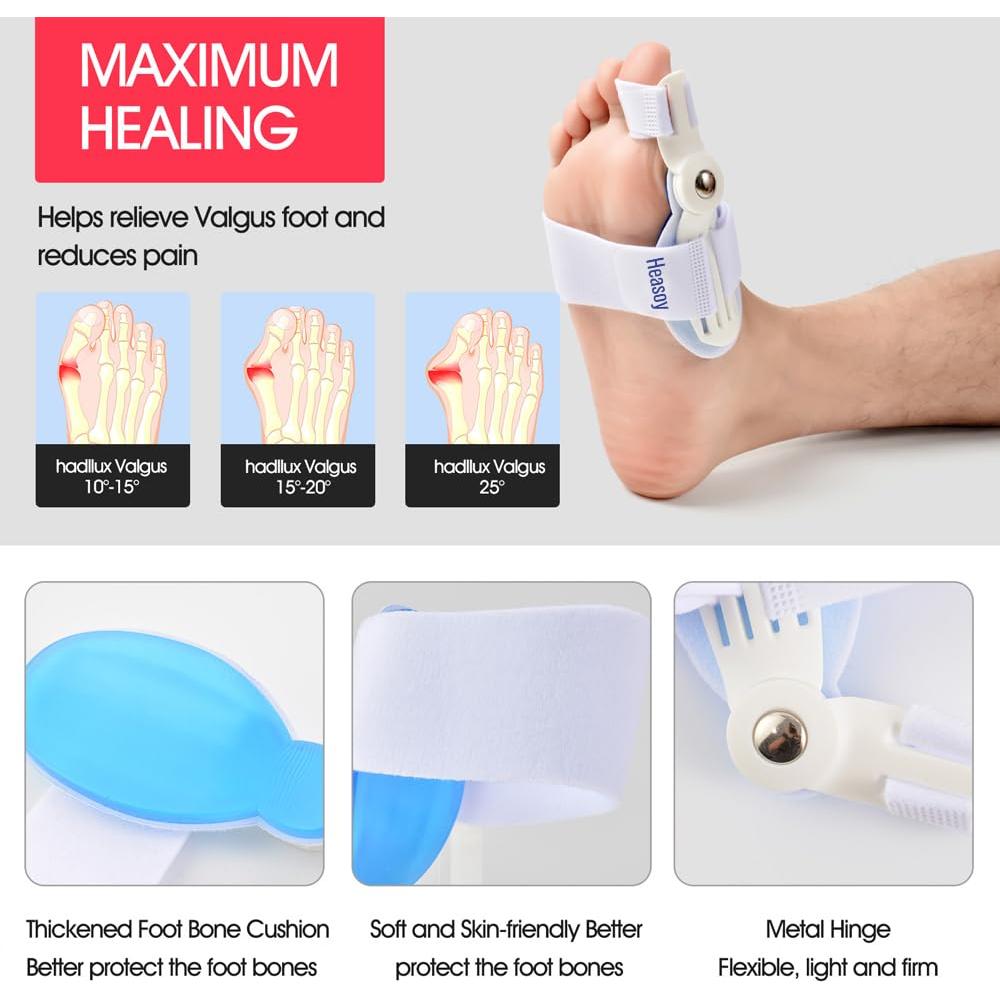 Corrector de Juanetes Heasoy con Separador de Dedos - 1 Par