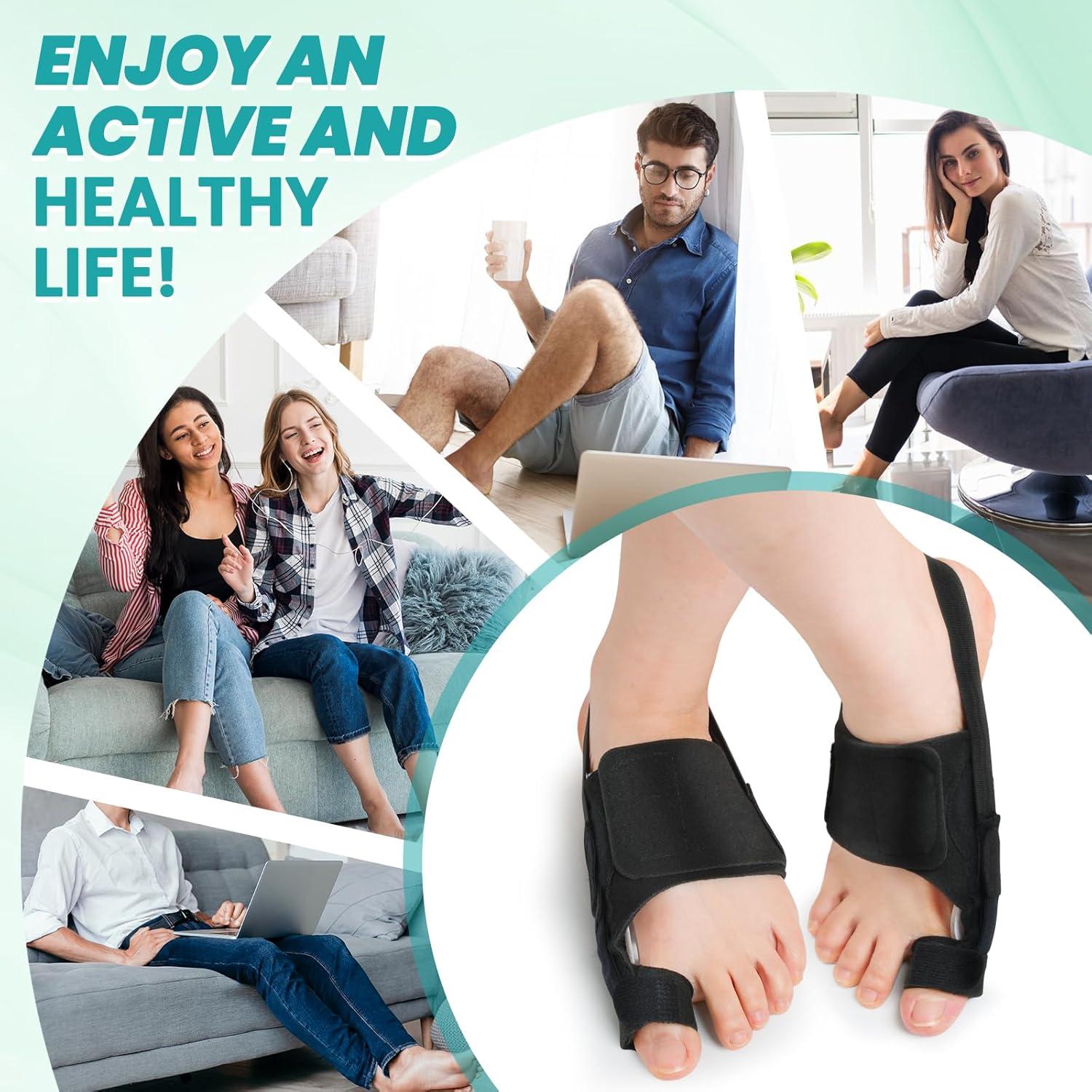 Corrector de Juanetes CEYOME - Férula Ajustable y Almohadillas de Silicona