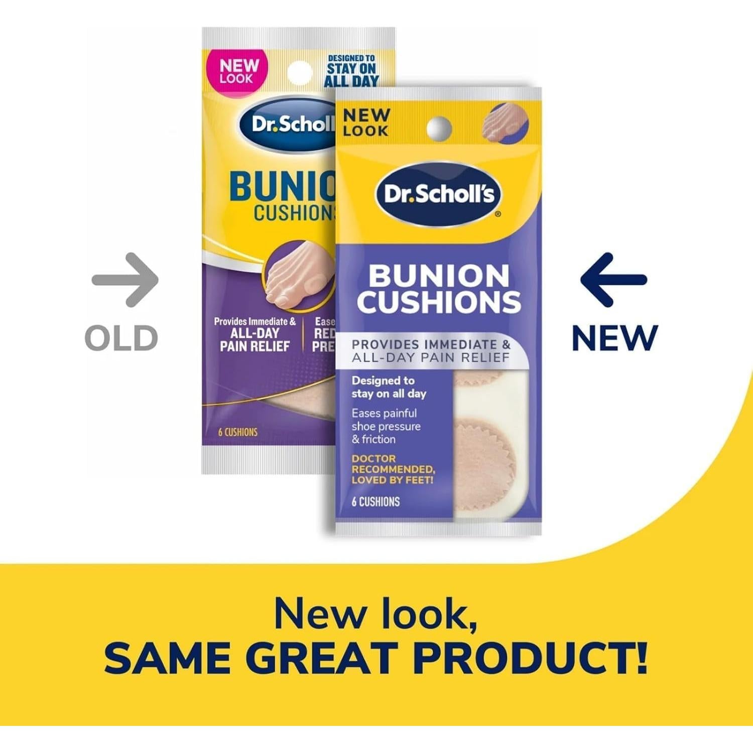 Cojines para Juanetes Dr. Scholl's 8 Piezas Acolchados