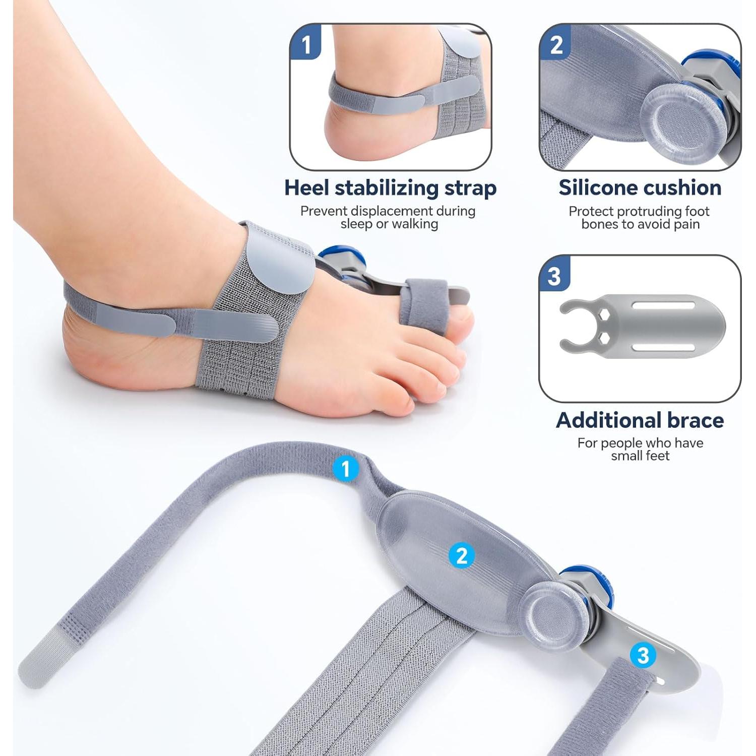 Corrector de Juanetes ROHVEMJ Doble Ajustable con Silicona