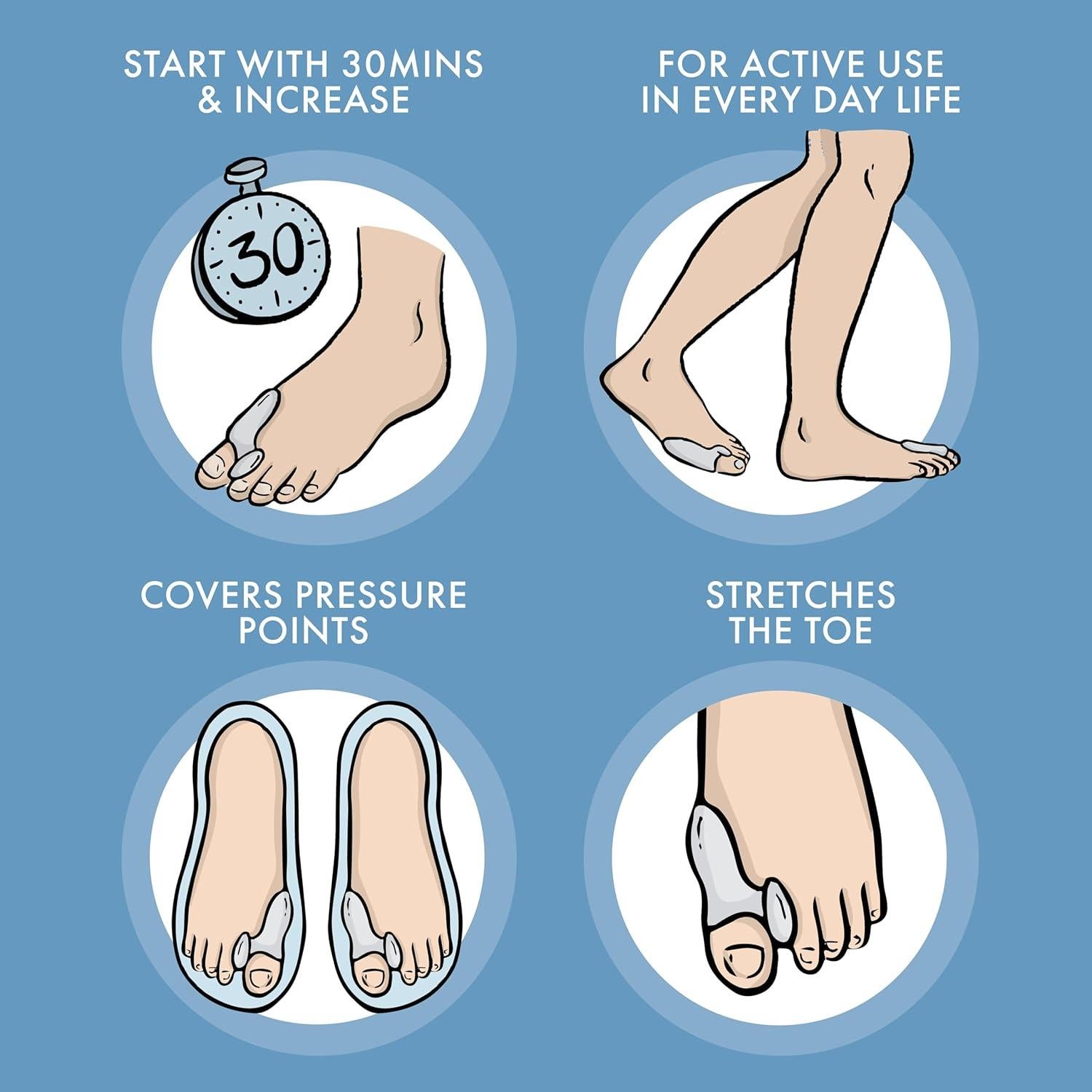 Correctores de Juanetes de Gel Hams - 6 Piezas Unisex