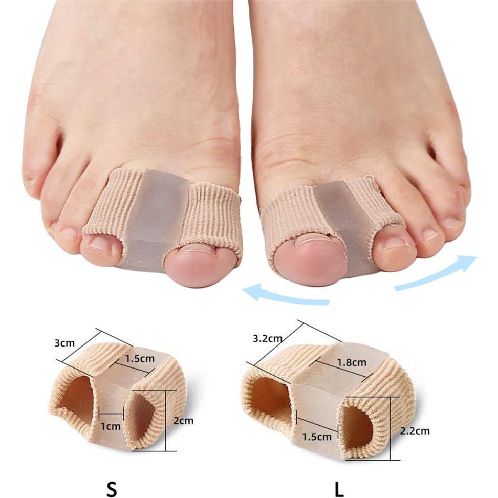 Mangas Separadoras de Dedos Xemz - Corrector Suave y Transpirable S