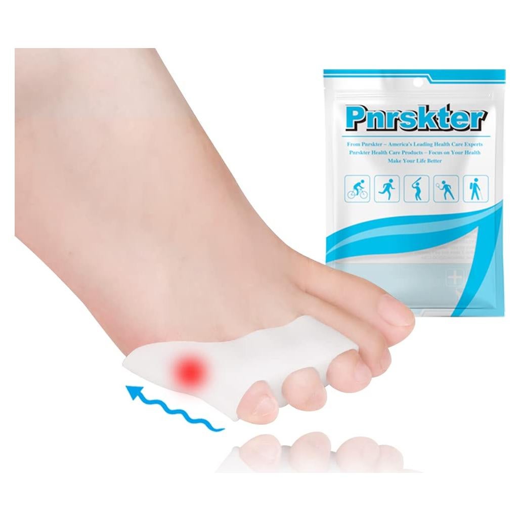 Separadores de Dedo Meñique de Gel Pnrskter - 10 Piezas Alivio Juanetes