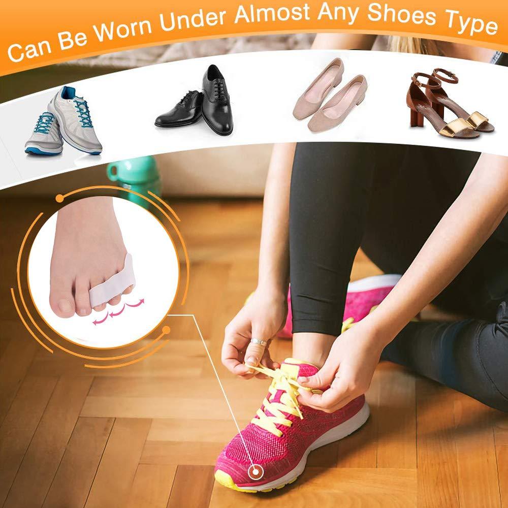 Separadores de Dedo Meñique de Gel Pnrskter - 10 Piezas Alivio Juanetes