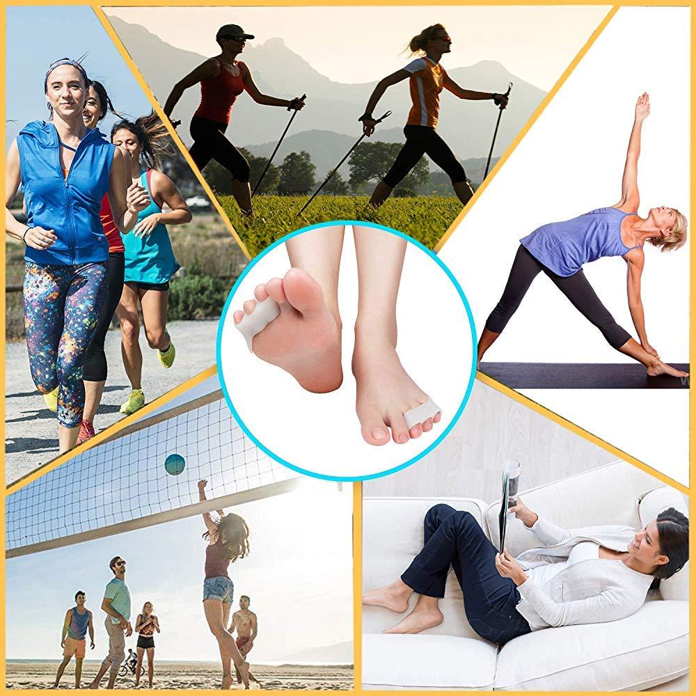 Separadores de Dedo Meñique de Gel Pnrskter - 10 Piezas Alivio Juanetes