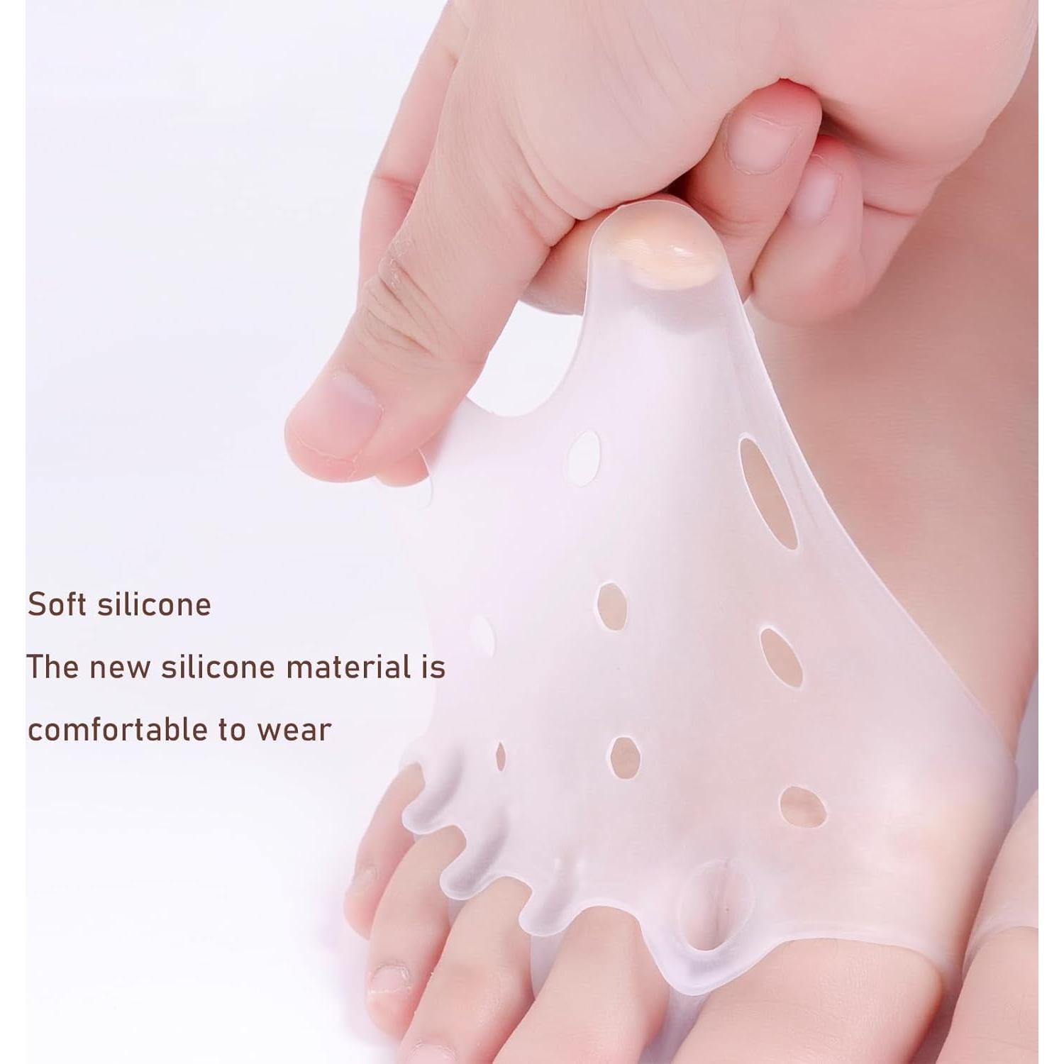 Separadores de Dedos de Silicona ZLACYNZZT - Alivio Juanetes