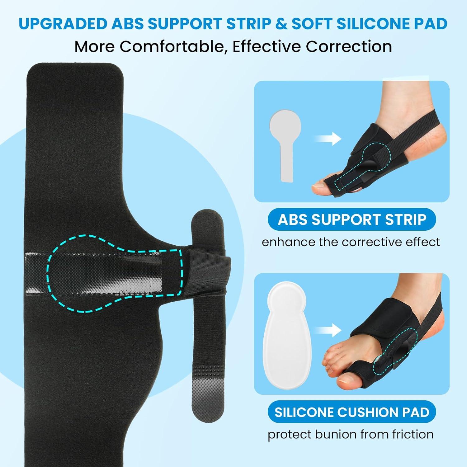 Corrector de Juanetes JNATER - 2 Pcs Ajustable para Alivio