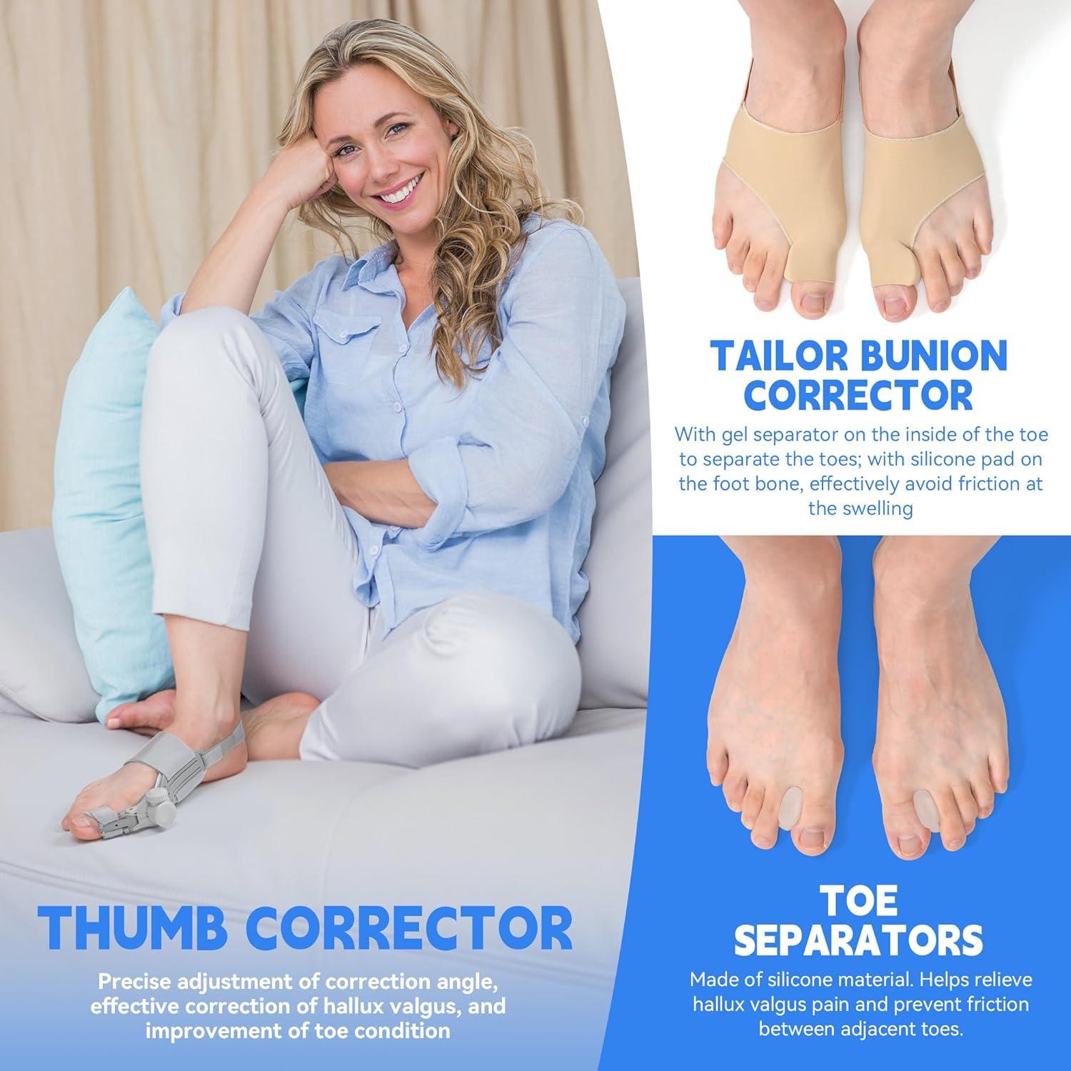 Corrector de Juanetes JUMUR Pie Izquierdo 3 en 1 Alivio