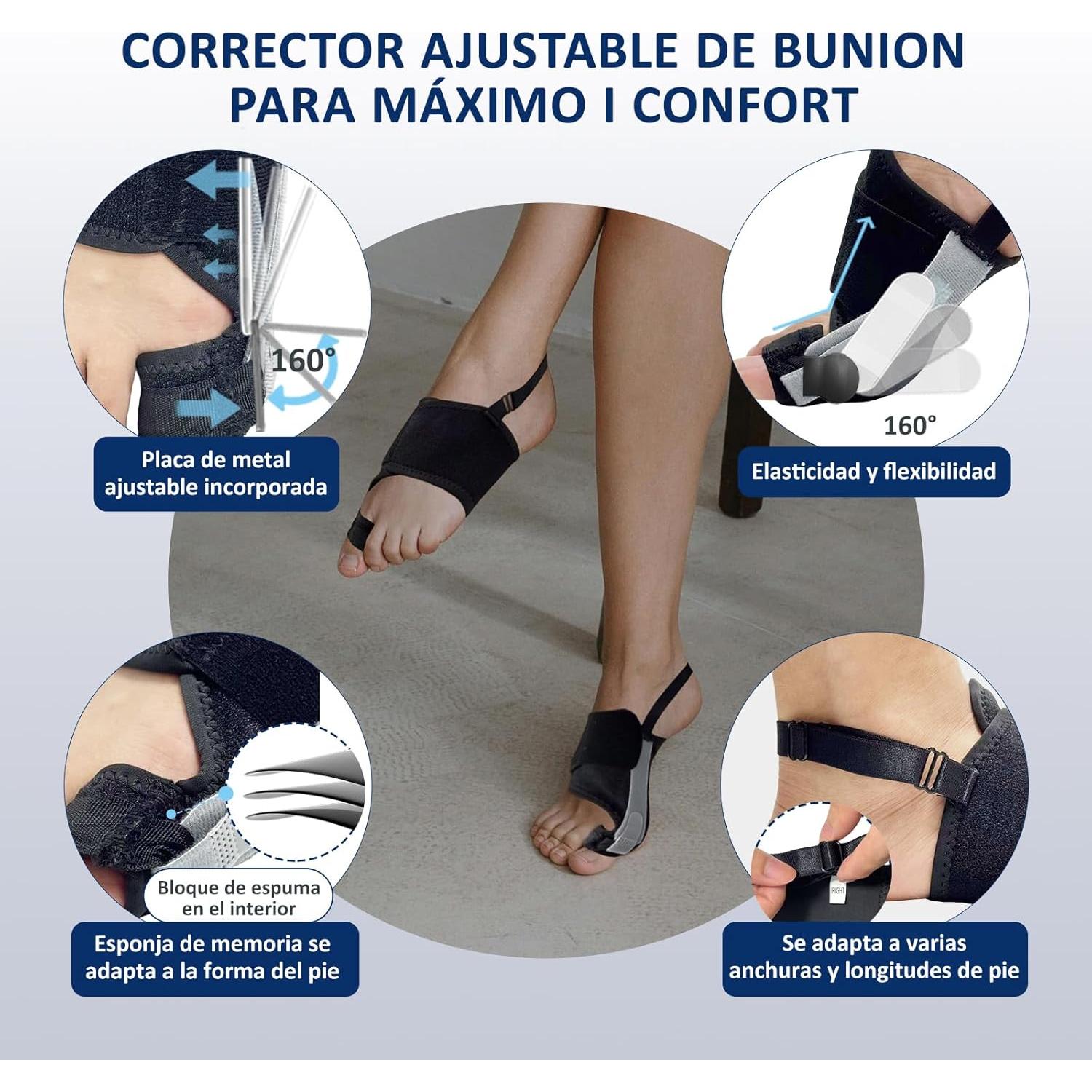 Corrector de Juanetes GIMCALO Ajustable para Alivio del Dolor