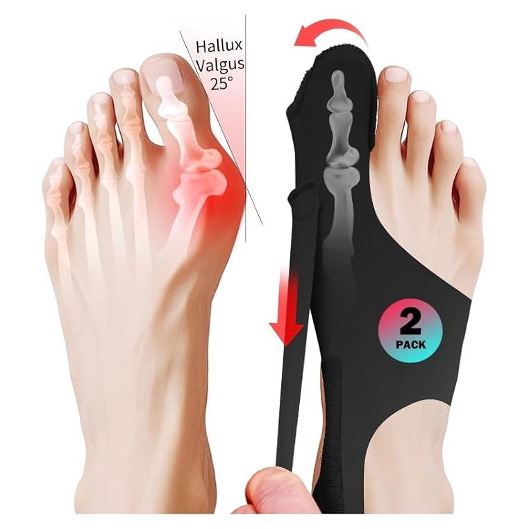 Corrector de Juanetes RUSHFORWARD Ajustable Unisex Negro