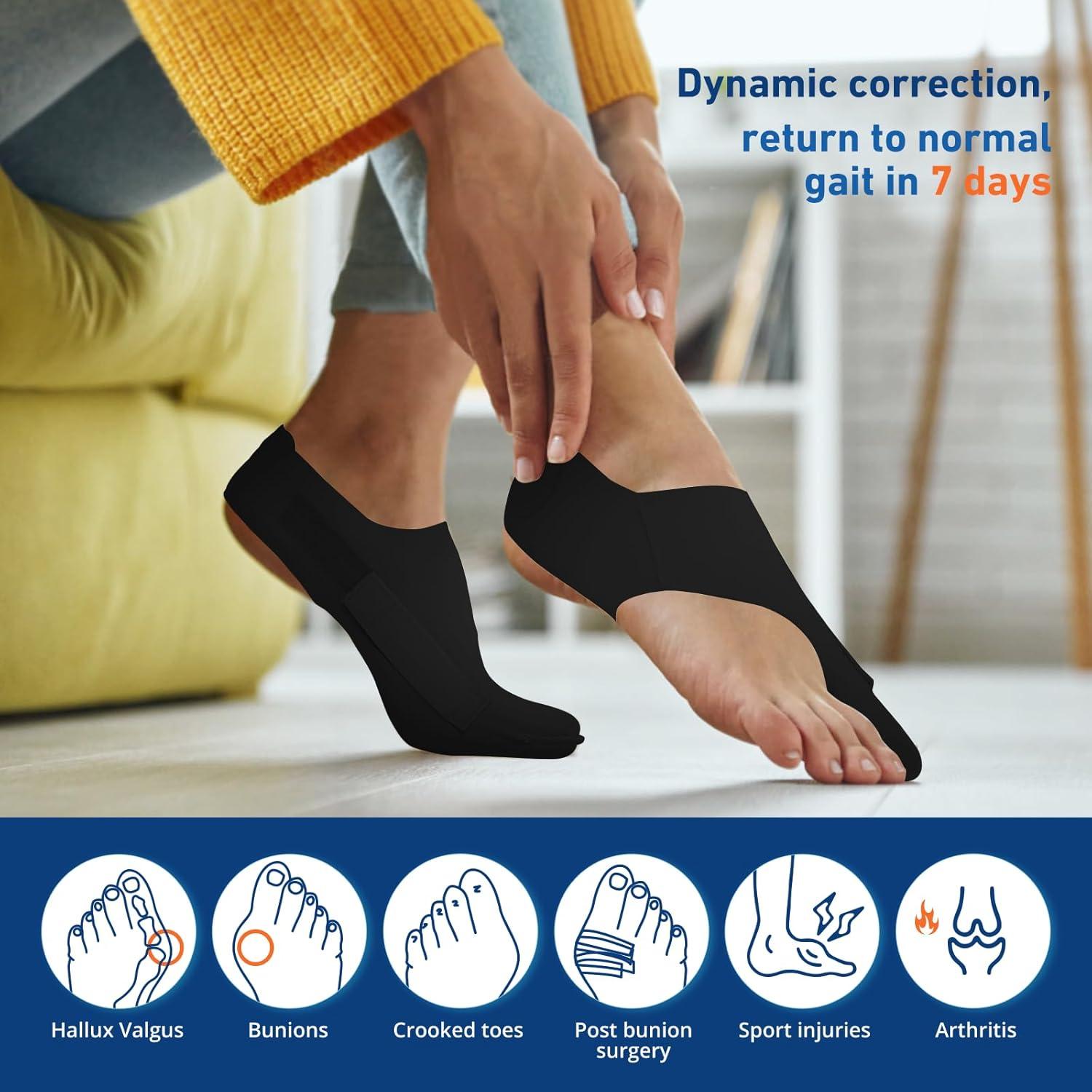 Corrector de Juanetes RUSHFORWARD Ajustable Unisex Negro