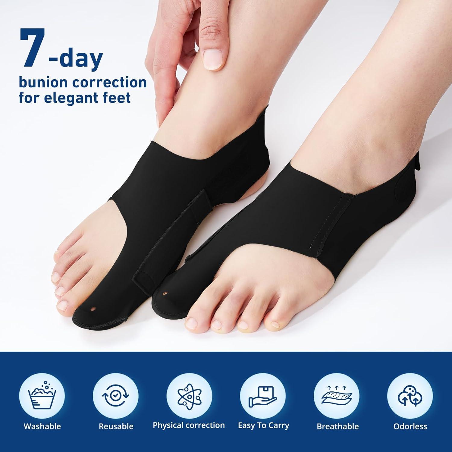 Corrector de Juanetes RUSHFORWARD Ajustable Unisex Negro