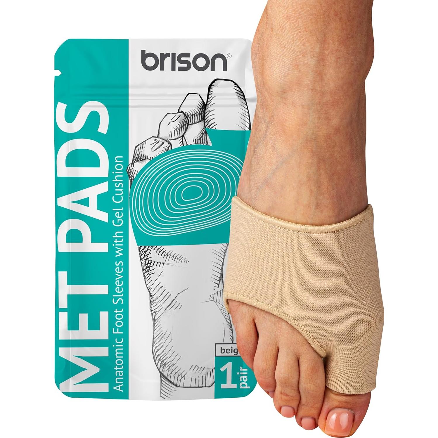 Almohadillas Metatarsales Brison para Alivio del Dolor - 2 Pares