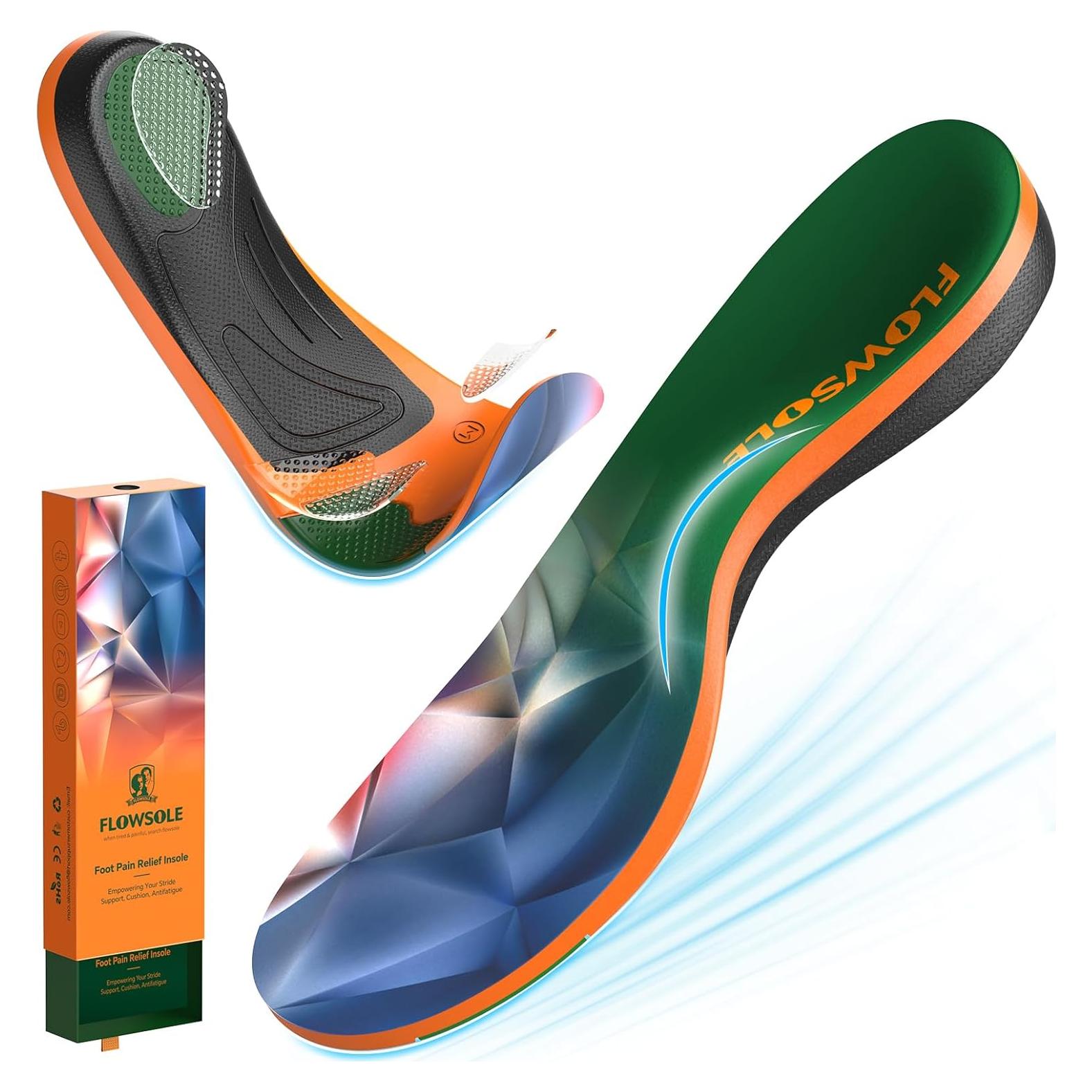 Plantillas ortopédicas FLOWSOLE para pies planos y fascitis plantar