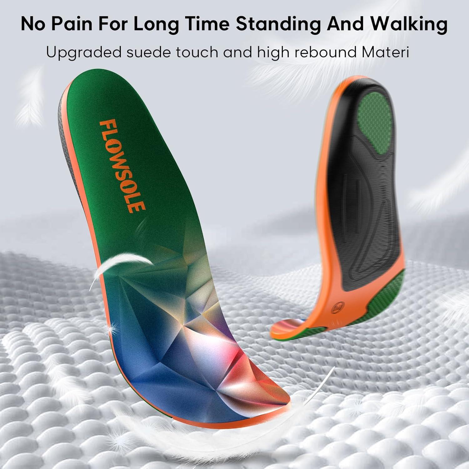 Plantillas ortopédicas FLOWSOLE para pies planos y fascitis plantar