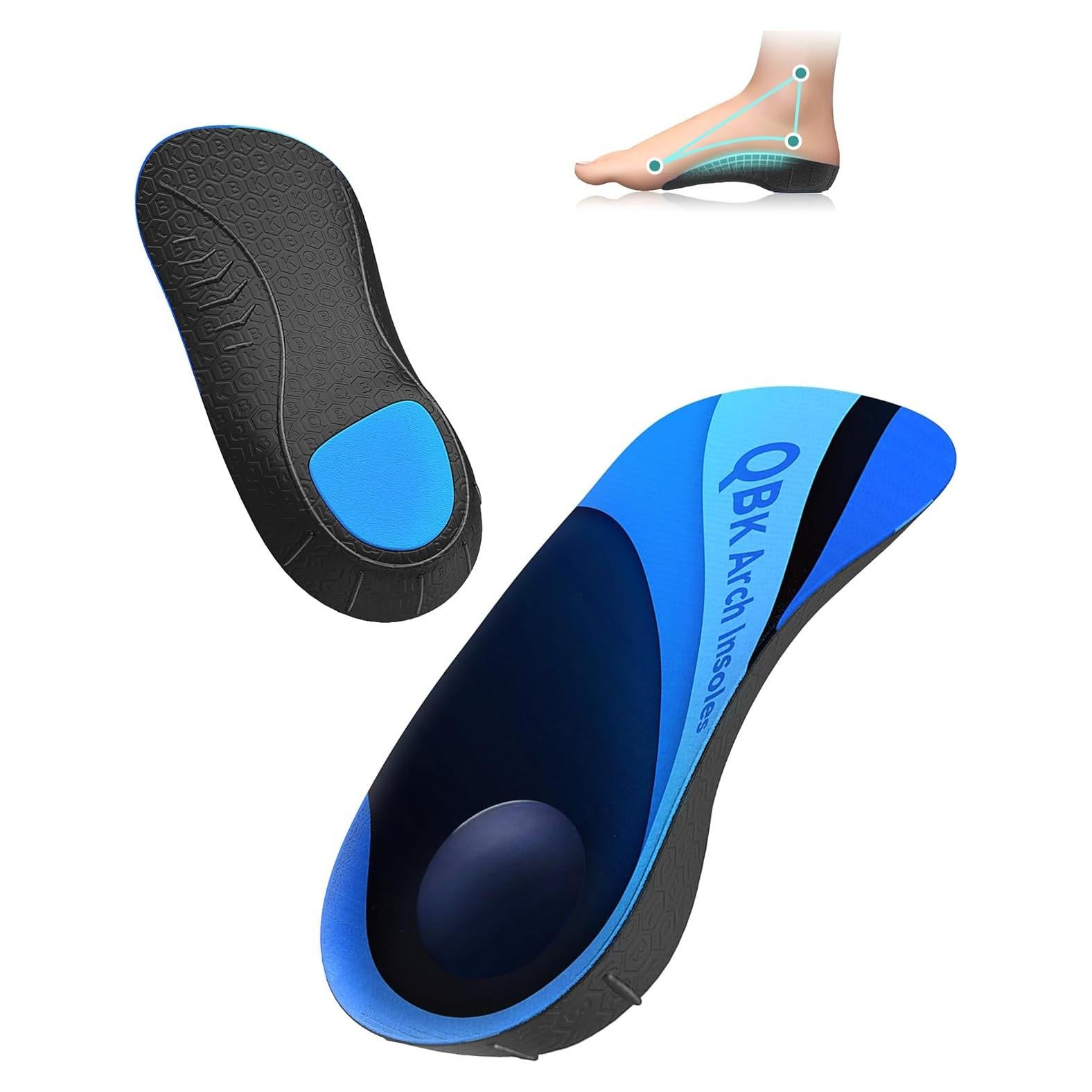 Plantillas Ortopédicas QBK para Alivio de Dolor en el Pie L