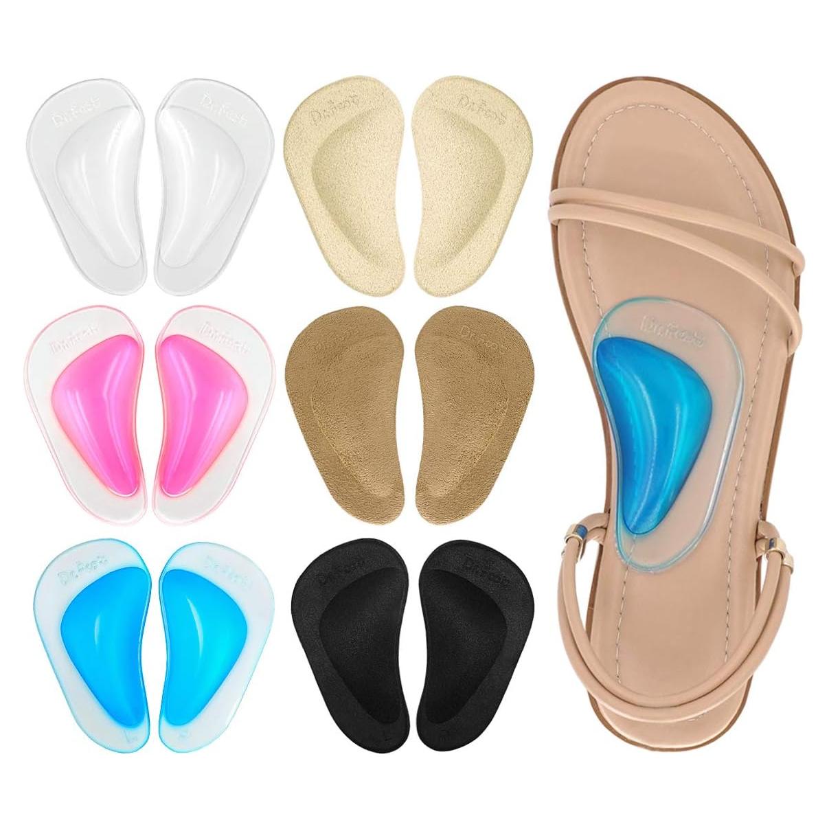 Plantillas de soporte para arco Dr. Foot - 6 pares de gel