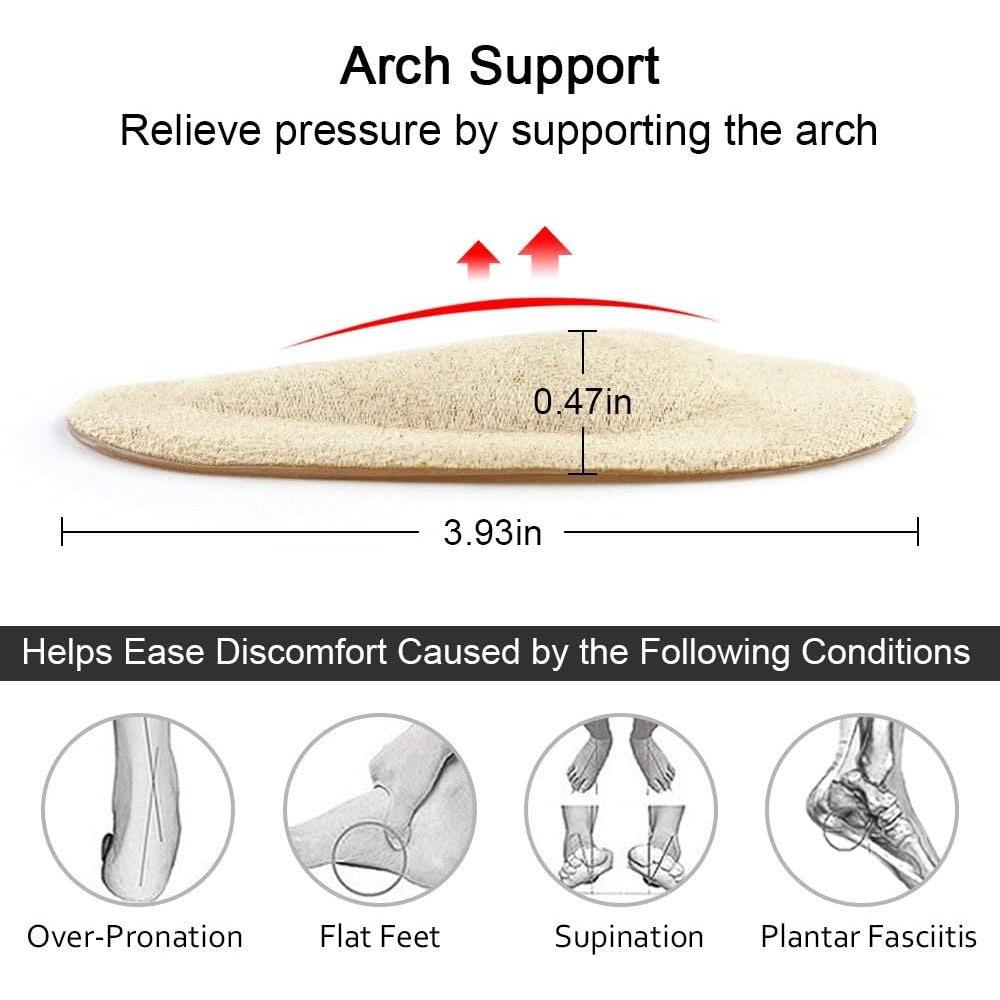 Plantillas de soporte para arco Dr. Foot - 6 pares de gel