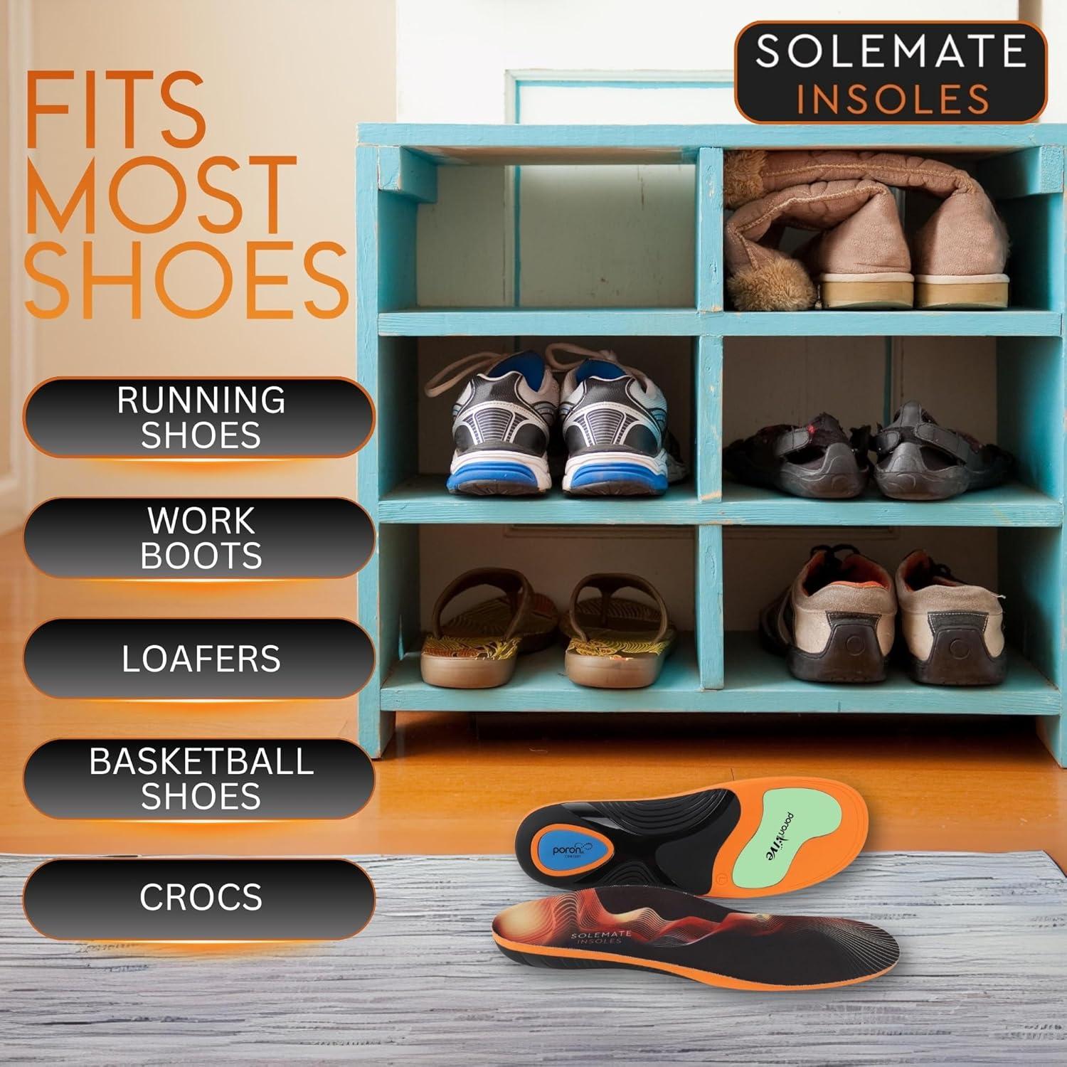 Plantillas SoleMate para Hombres y Mujeres - Soporte Arco XL