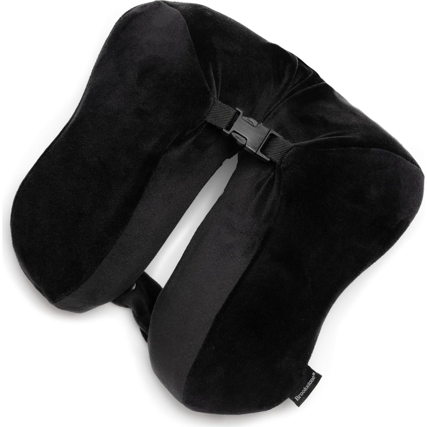 Almohada de Viaje Brookstone Espuma con Memoria Negra