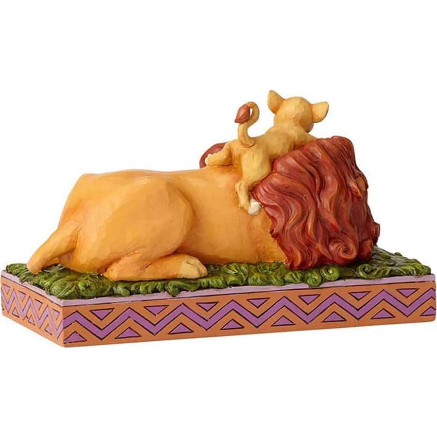 Figurita Disney Tradiciones Jim Shore Simba y Mufasa 11.2 cm