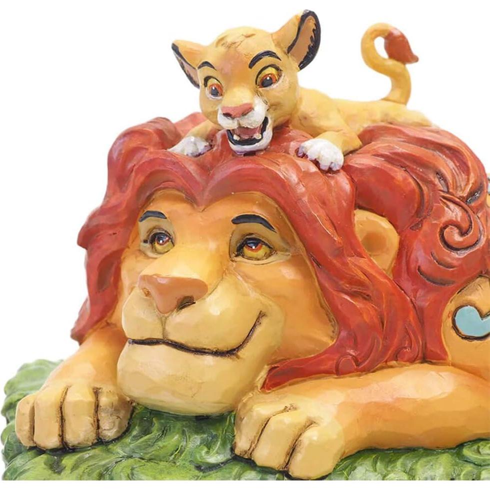 Figurita Disney Tradiciones Jim Shore Simba y Mufasa 11.2 cm