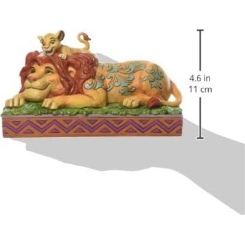 Figurita Disney Tradiciones Jim Shore Simba y Mufasa 11.2 cm