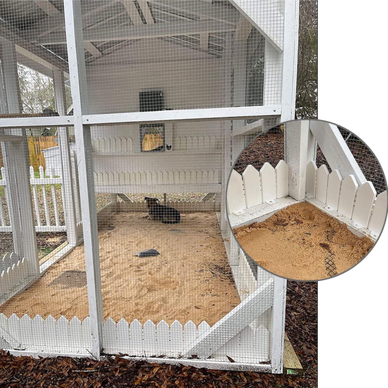 Kit de Bordes de Jardín 2.83 m Blanco ARRYNTHEON con 20 Picos