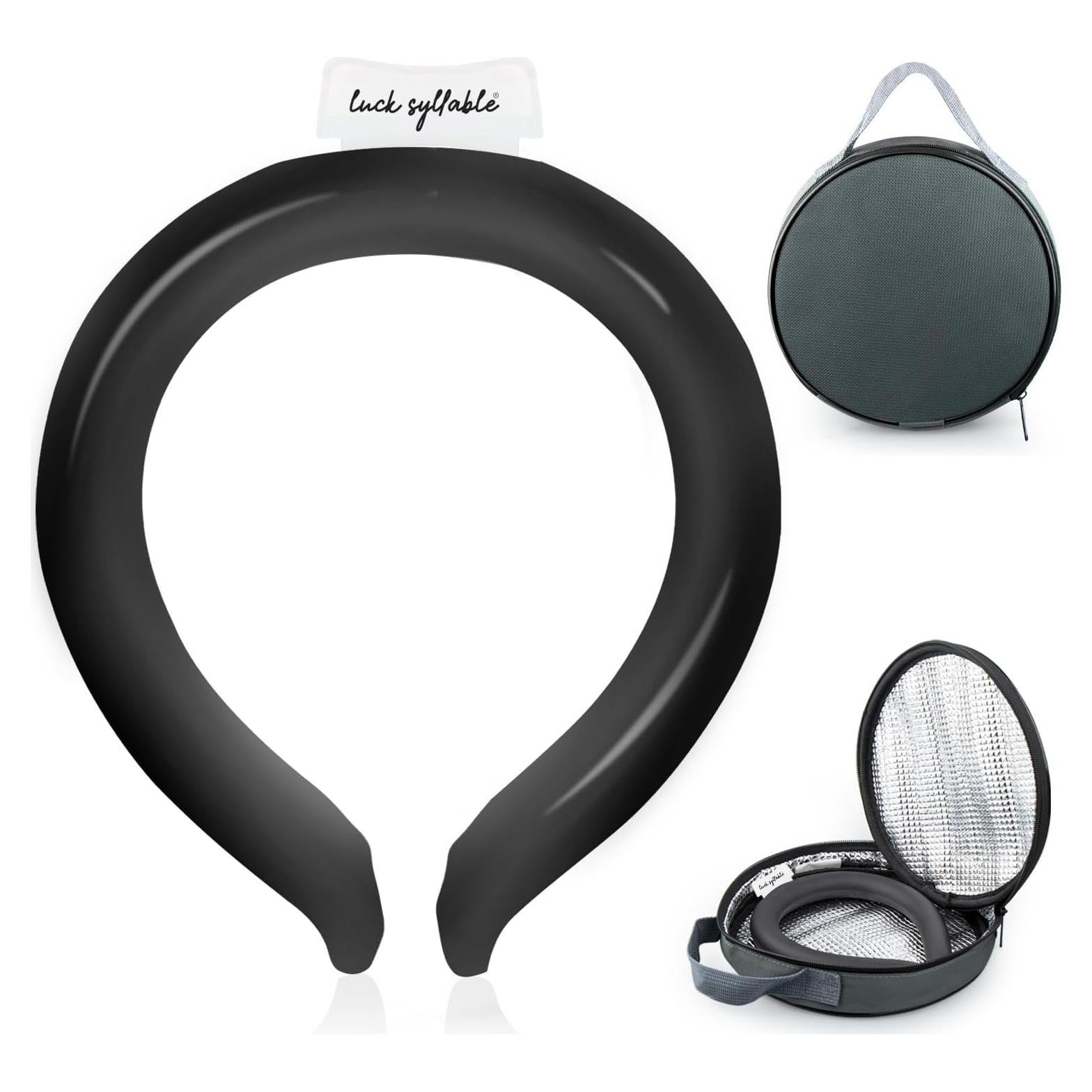 Tubo Enfriador de Cuello Luck Syllable Negro Reutilizable 150g